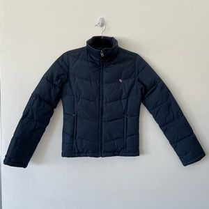 Abercrombie & Fitch Navy Puffer Jacket